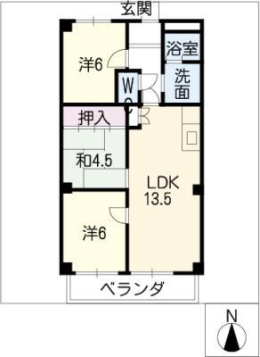 ARAKOPARK HOUSE(3LDK/1階)の間取り写真
