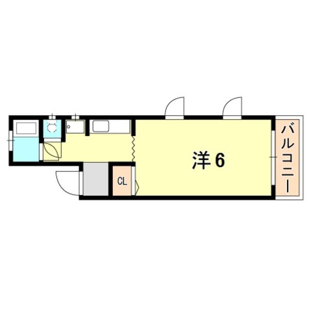 アルカンシェール(1K/3階)の間取り写真