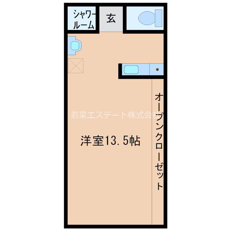 HAJIME(ワンルーム/2階)の間取り写真
