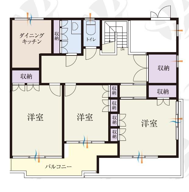 BCASA大宮日進RE-BORN(3DK/3階)の間取り写真