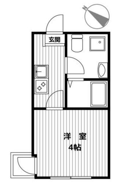 ブックラバーズ横濱ベイ(1K/3階)の間取り写真