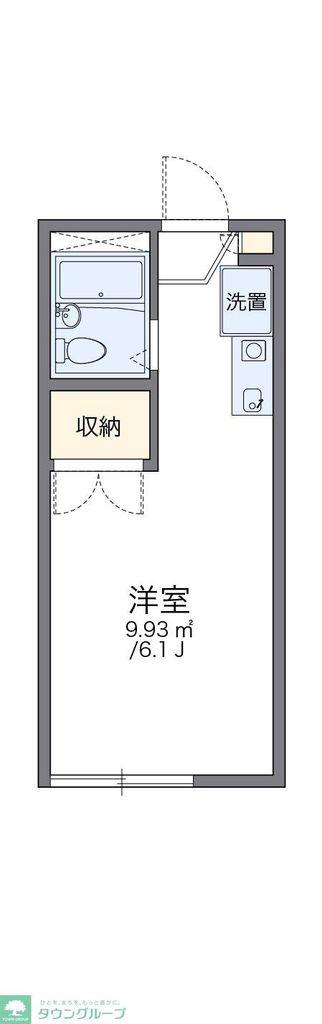 レオパレス中曽根II(1K/2階)の間取り写真
