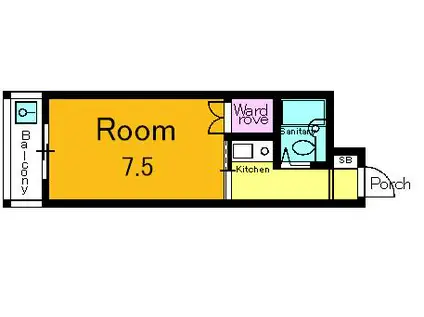 パサージュ・M(1K/3階)の間取り写真