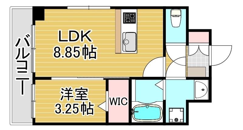 マルコビル平尾(1LDK/5階)の間取り写真