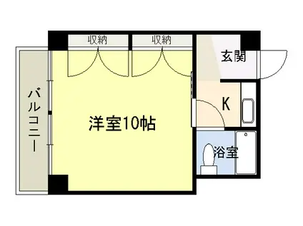 UMKビル(1K/4階)の間取り写真