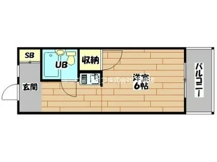 ウイズユー(1K/5階)の間取り写真