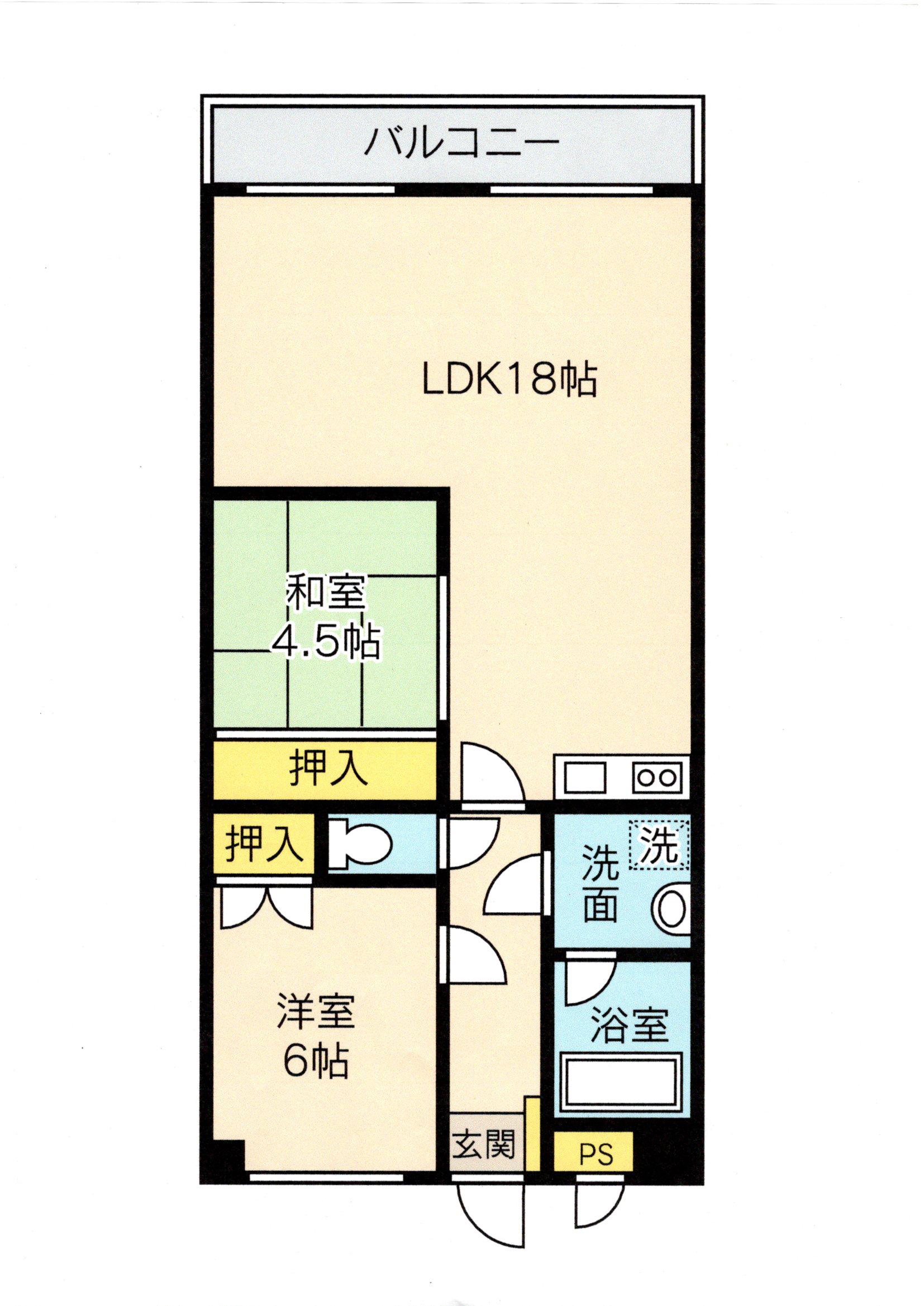 フォレスト7(2LDK/3階)の間取り写真
