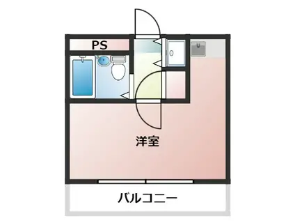 ヴァンハウス小田急相模原(ワンルーム/3階)の間取り写真