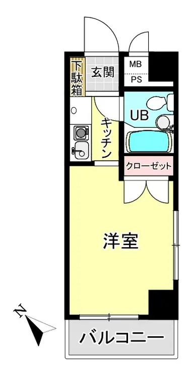 グレイス天王町 3階階 間取り