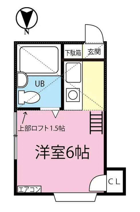 ヒルクレスト 2階階 間取り