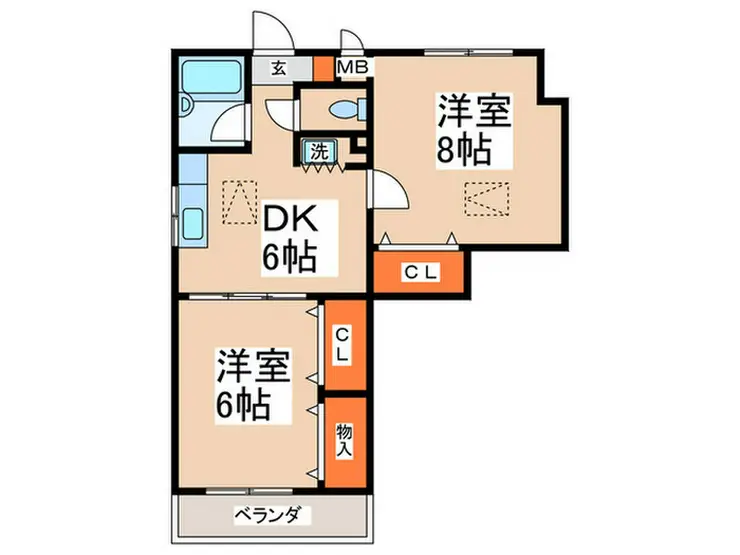 ビラ長津田 1階階 間取り