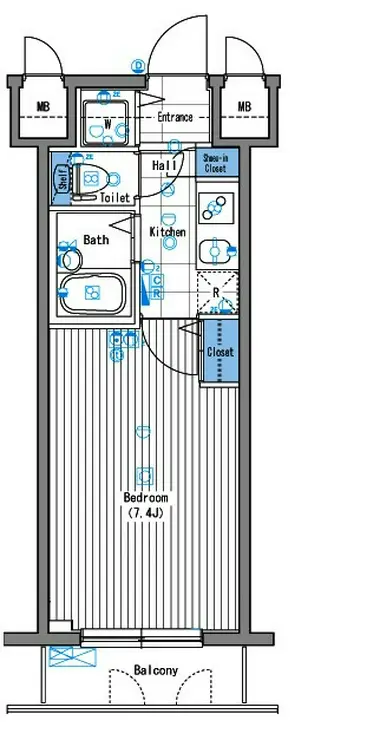 グランド・ガーラ三田 2階階 間取り