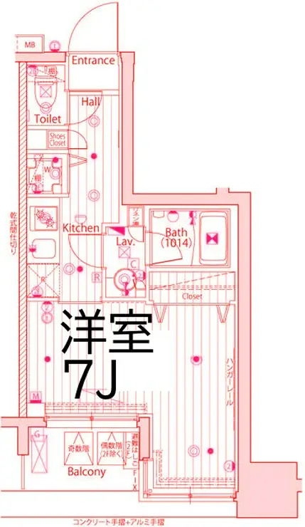 ガーラ・ステーション横濱大通り公園 2階階 間取り