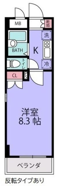 妙典ウッドベル壱番館(1K/5階)の間取り写真