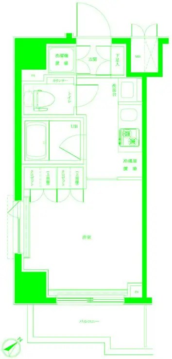 ルーブル横濱反町 6階階 間取り