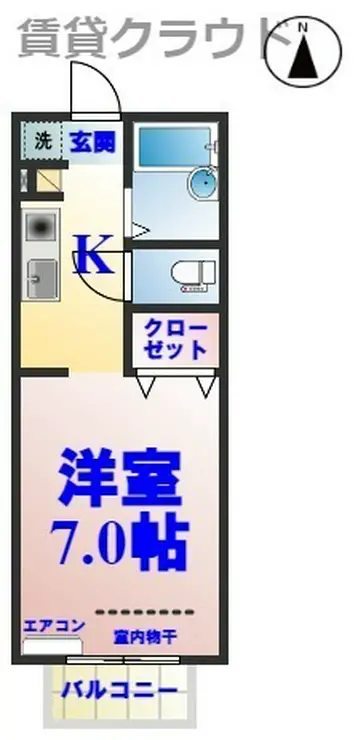 パセオおゆみ野 1階階 間取り