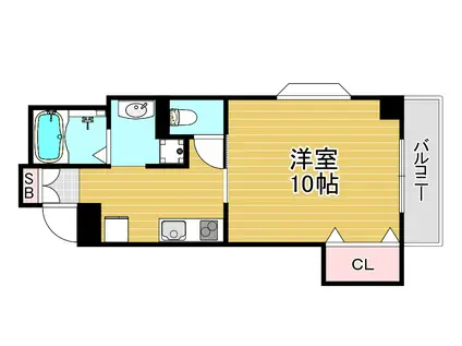 CAPITAL LIFE(1K/9階)の間取り写真