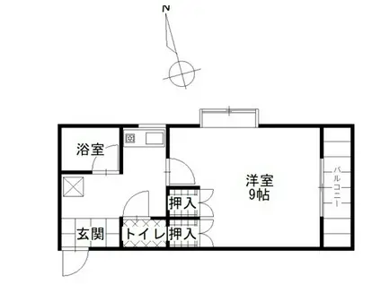 パル81(1K/1階)の間取り写真