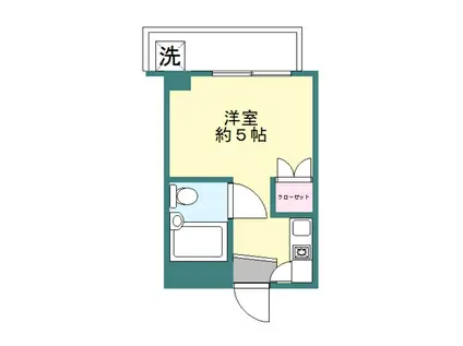 AT仲池上(ワンルーム/2階)の間取り写真