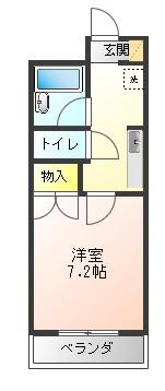 サンライズ江戸橋(1K/3階)の間取り写真