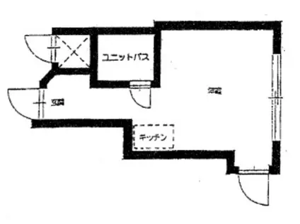 ライオンズマンション東池袋(ワンルーム/12階)の間取り写真