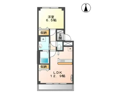 ESPOIR15(1LDK/3階)の間取り写真