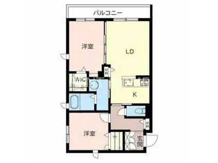 シャーメゾン南久宝寺(2LDK/3階)の間取り写真