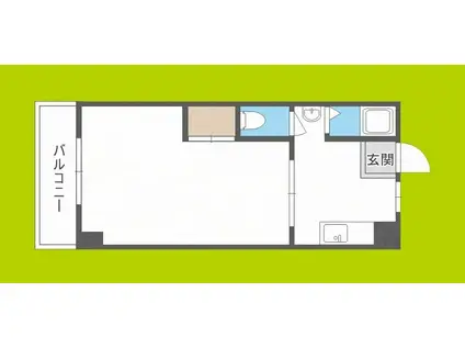 リアライズ北加賀屋(1DK/2階)の間取り写真