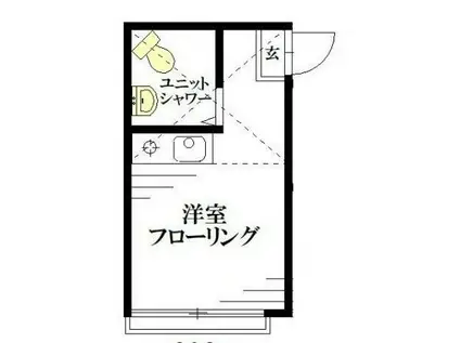 ライブコア練馬(ワンルーム/2階)の間取り写真