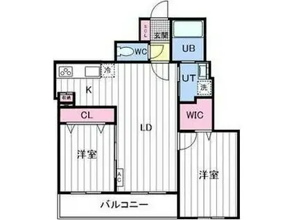 フォートレスNEO(2LDK/3階)の間取り写真