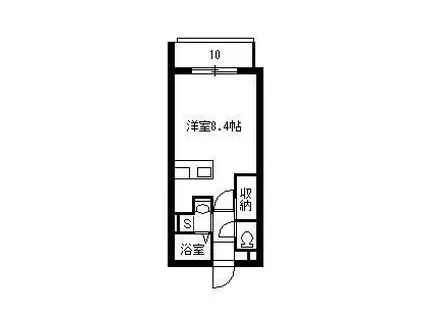 サンシャイン宇宿(ワンルーム/5階)の間取り写真