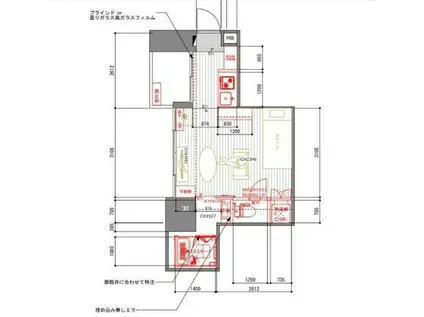 日本橋センチュリープラザ(ワンルーム/7階)の間取り写真