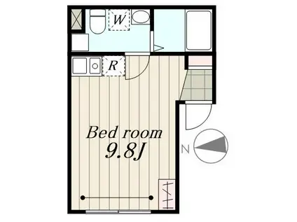 トラストシティ(ワンルーム/5階)の間取り写真