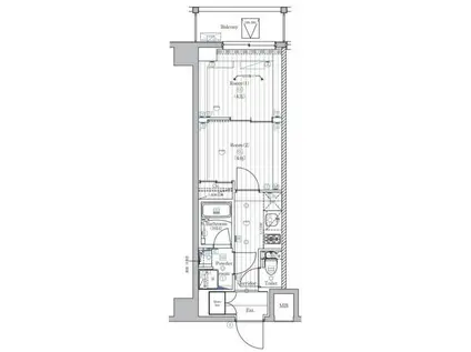 PREMIUM CUBE 西荻窪MO(2K/4階)の間取り写真