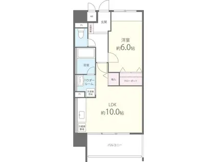 エトワール フィラント(1LDK/4階)の間取り写真