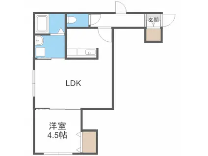 サンテラス宮の沢 SUN TERRACE(1LDK/3階)の間取り写真