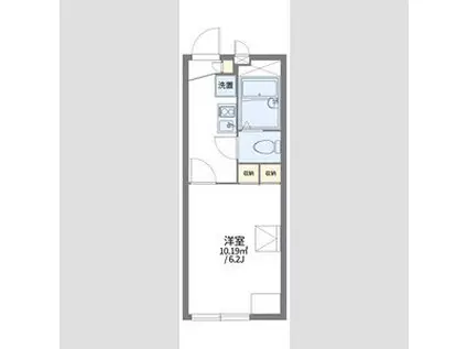 レオパレスアトレI(1K/2階)の間取り写真
