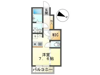 CIS万町(ワンルーム/1階)の間取り写真