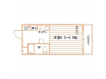 天王寺学生会館(ワンルーム/7階)の間取り写真