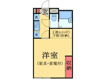 LPマーキュリー(1K/2階)の間取り写真