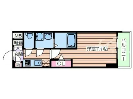 オーキッドレジデンス新大阪(1K/5階)の間取り写真