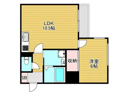 グリシーナA(2LDK/2階)の間取り写真