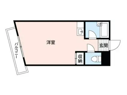 カルム平和(ワンルーム/2階)の間取り写真