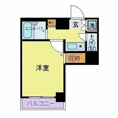 ロアール小石川植物園(1K/4階)の間取り写真
