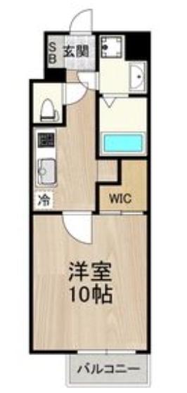 ノーブルコート堺筋本町(1K/4階)の間取り写真