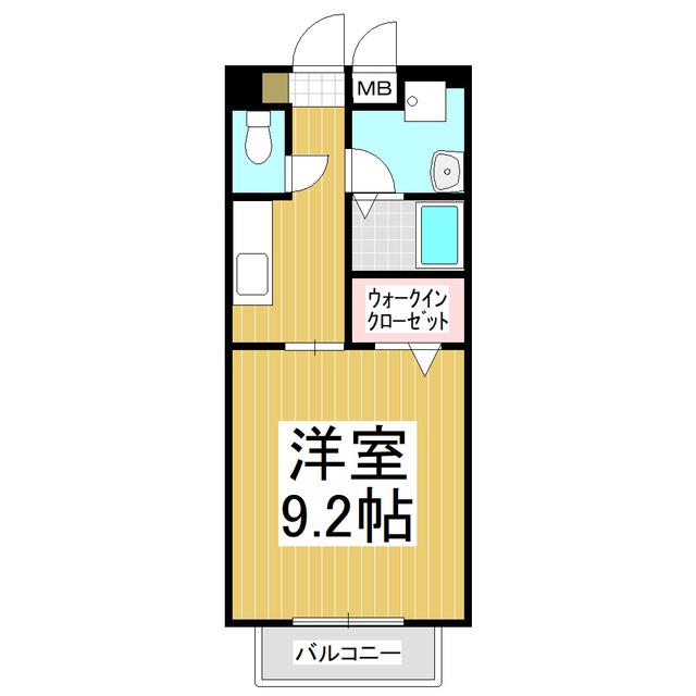 MKIII(1K/1階)の間取り写真