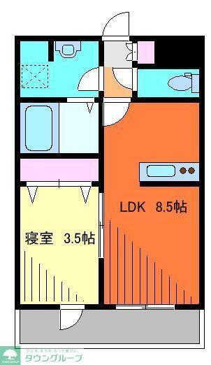 リーブルファイン大宮櫛引町(1LDK/3階)の間取り写真