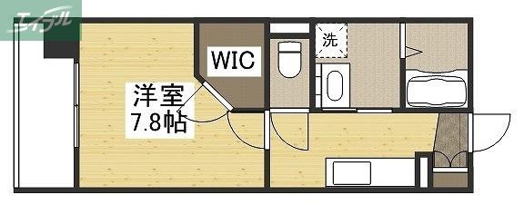 カサ・セグーラ田町(1K/5階)の間取り写真
