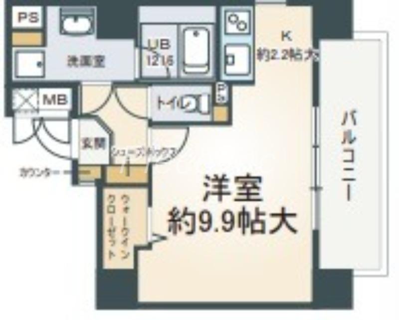 フィールドイン新大阪(ワンルーム/5階)の間取り写真
