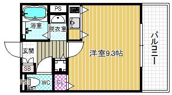 メゾンアマノ(1K/2階)の間取り写真